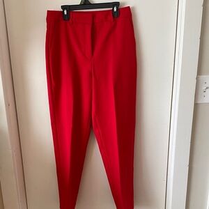 NWOT Express Vibrant Red Editor Dress Pants